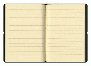 Lined notebook
